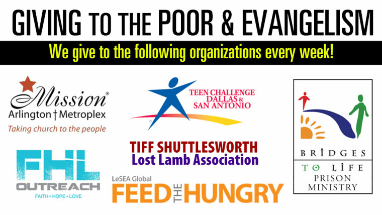 Giving to the Poor & Evangelism